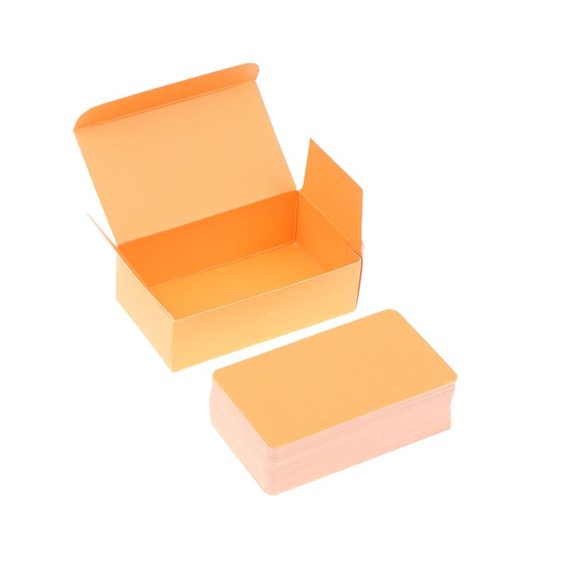 100 шт./кор. Карточка из крафт-бумаги, двусторонняя карточка со словами, пустая визитная карточка, записка, открытка с благодарностью, карточка с надписью, обучающая карточка