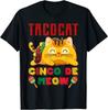 Мексиканская футболка унисекс Cinco De Meow Taco Cat для любителей кошек Cinco De Mayo