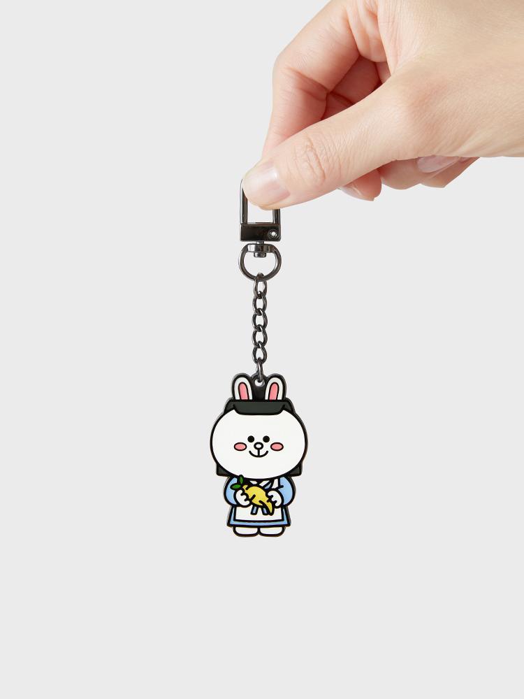 LINE FRIENDS Металлический брелок для ключей Cony Tourist