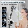 Ion Drops Shower Head with High Pressure,Multi-Mode Shower Head with 60 Inch Hose, assageable Shower Heads