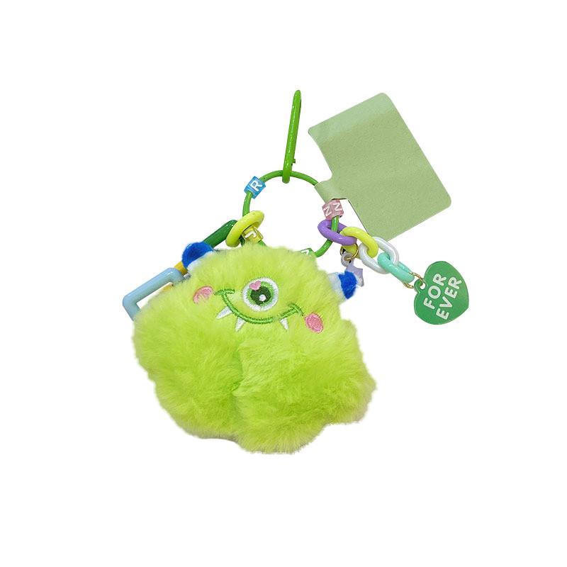 Plush Adorable Monster Phone Chain Keychain Colorful Cartoon Keyring Accessory Gift