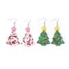 Christmas Star Acrylic Earrings - Women's Festive Jewelry