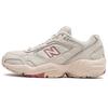 NB 452 Comfortable Versatile Lace-Up Mesh Low-Top Marathon Running Shoes Women Sneaker Light-Milk-Tea-Beige WX452CW