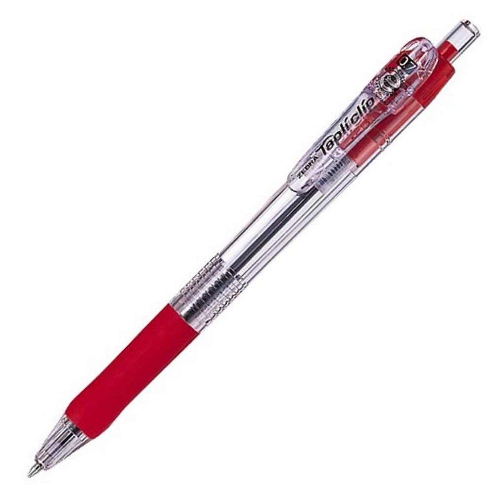 Zebra Tapli Clip Ballpoint Pen Red 0.7 B-BN5-R