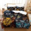 Colorful Cat 3D Digital Printing Polyester Quilt Cover Two Or Three Pieces Can Be