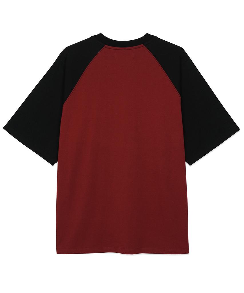 GUVO 3/5 Slv Tee, Burgundy