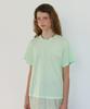 RONRON Satin Lace Layered T Shirt Mint