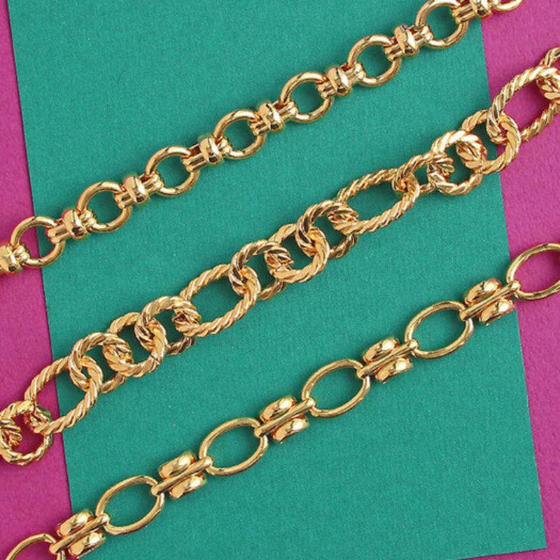 AUGUST ALICE Bold Ring Chain Bracelet _ Gold