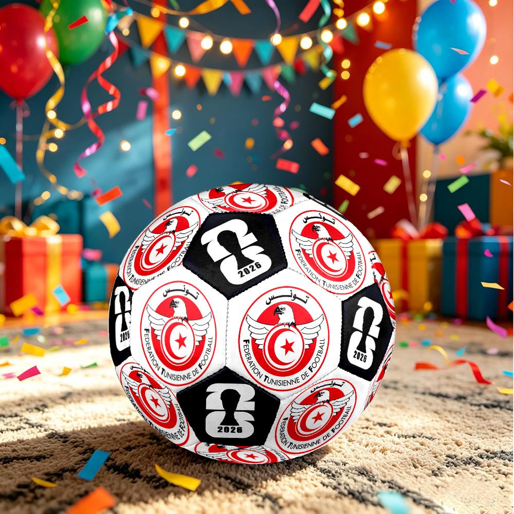 1pc Tunisia Football Size 5 Soccer Ball Professional Match Training Football Indoor &Outdoor Sports Ball Club Training Ball Lightweight Durable y38