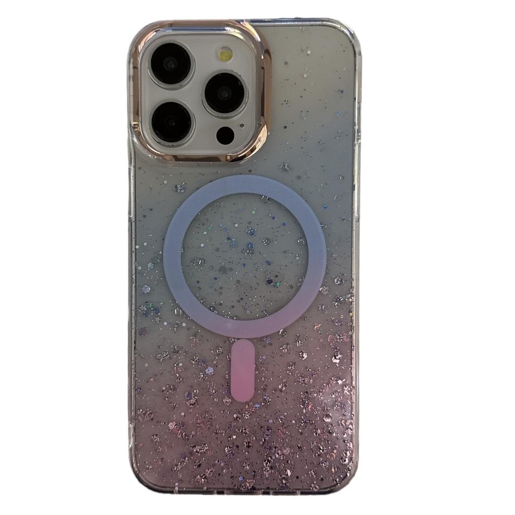 IMD Double-layer Film for Apple 15promax Phone Case for IPhone 14 Dazzling Glitter 13 Magnetic Soft Cover