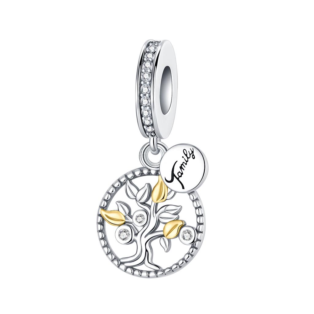 Original Copper Leaf Tree Of Life Charms Bead Bird Pendants Fit Bracelets Diy Jewelry Lover Friend Gift