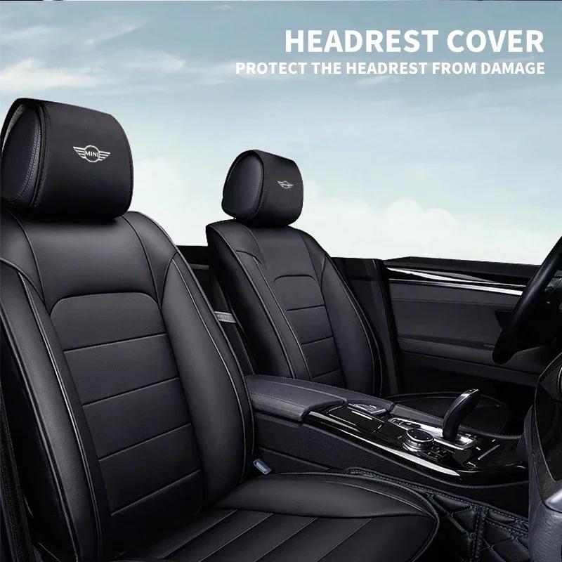 1pc Car Seat Back Headrest Pillow Dustproof Cover For Mini Cooper JCW Works R56 R50 F54 F55 F56 F57 F60 R52 R53 R55 R57 R58 R59 njbwy33