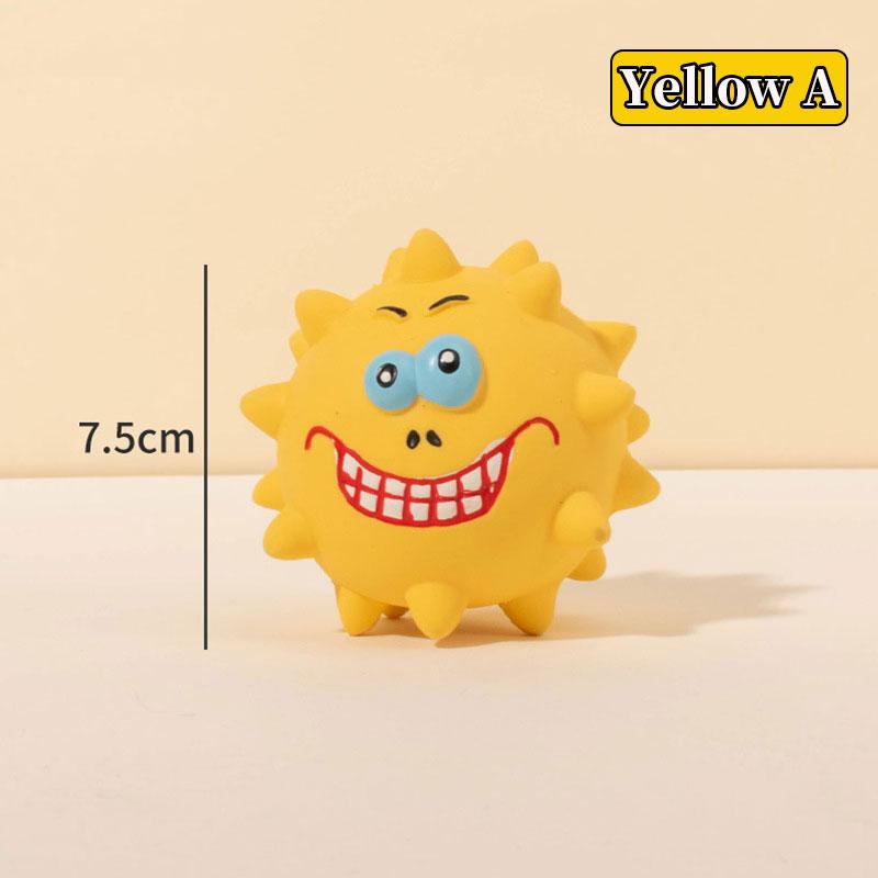 Dog Toy Cute Squeaky Pet Dog Interactive Chew Toy Puppy Bite Resistant Thorn Tooth Cleaning Toy Molar Chew Toys for Dog Supplies
