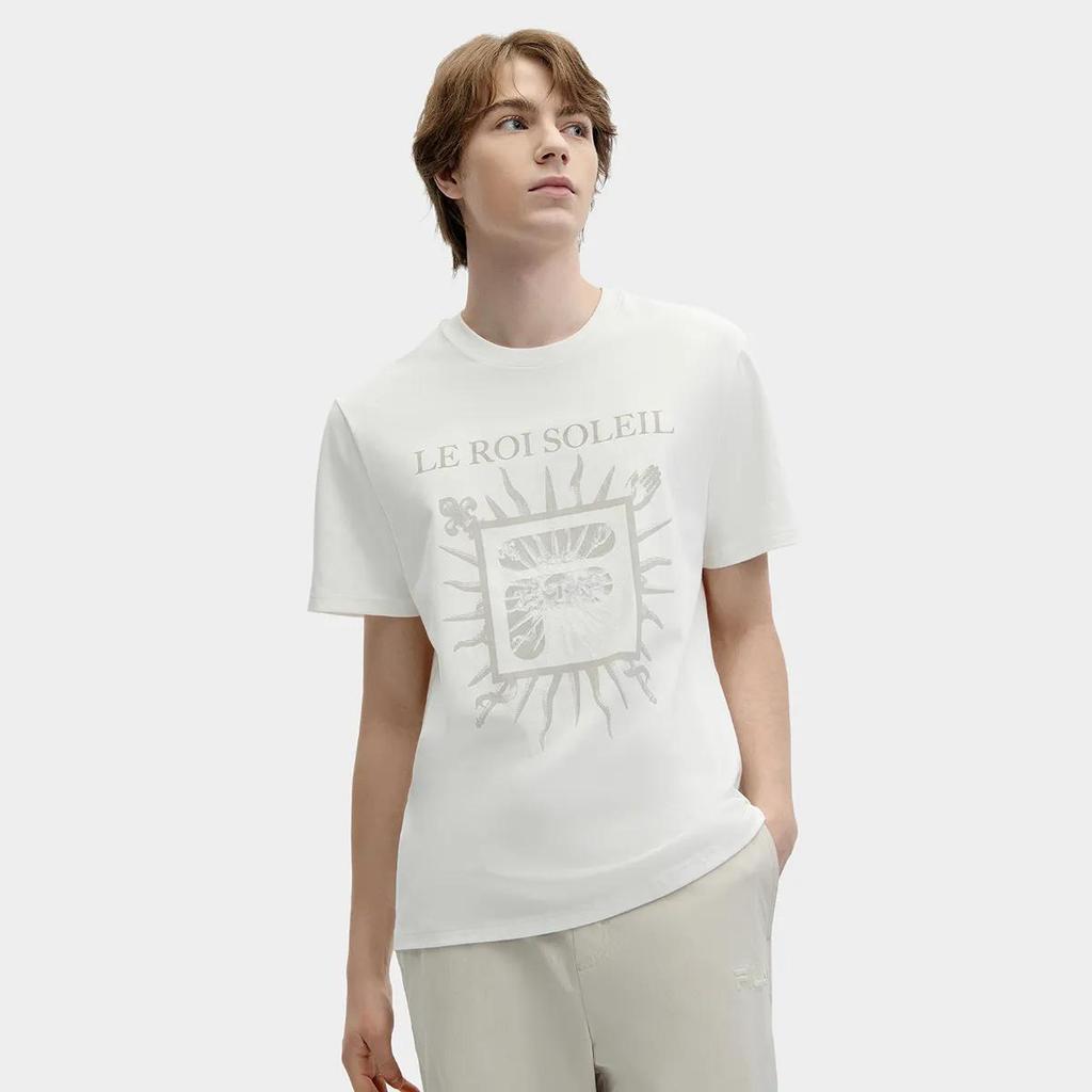 FILA SS24 T Shirt Men's Cloud White (Unisex) T-Shirts F11M428106FWT