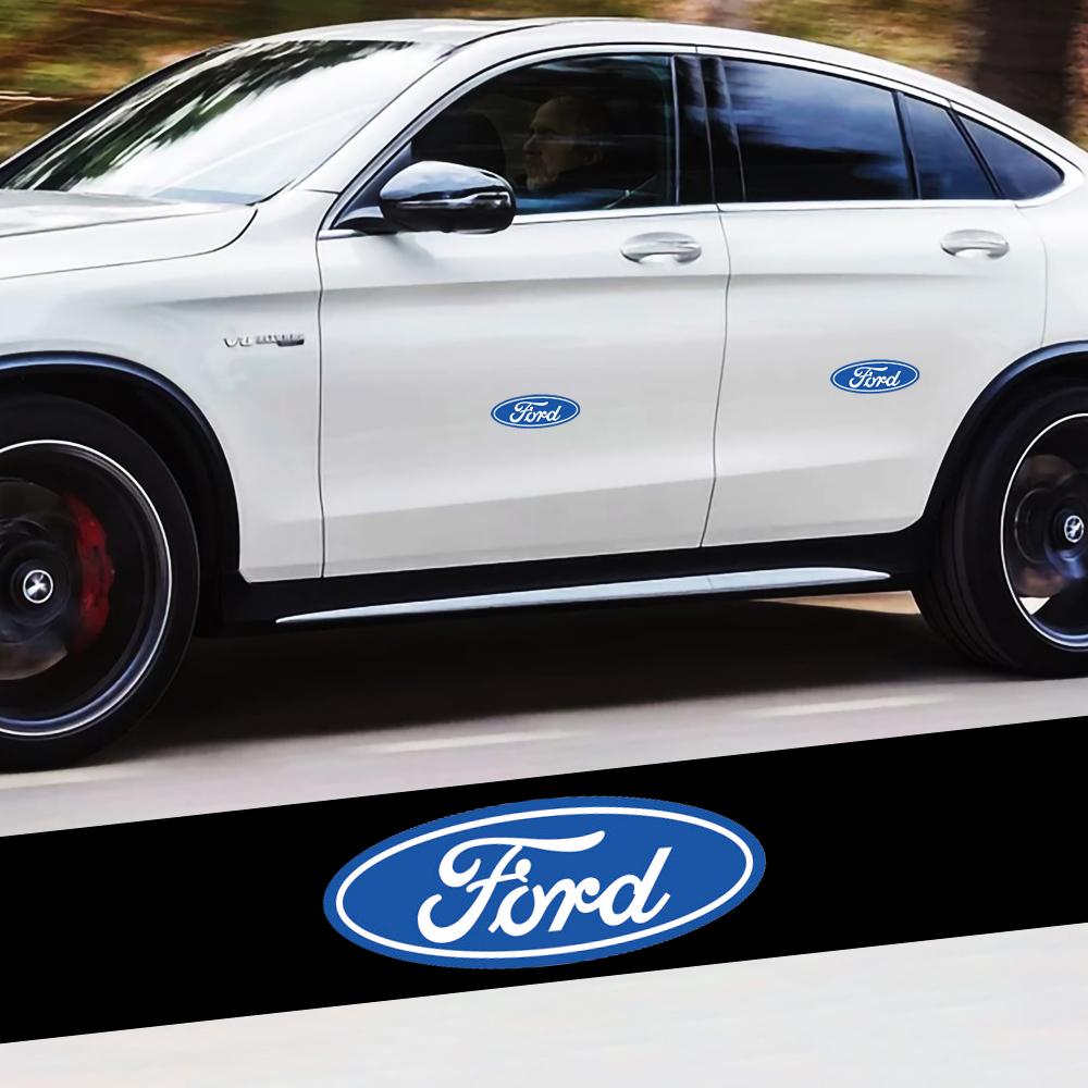 ckyfrl1 Vinyl Car Logo Sticker Body Door Trunk Decal Decoration Auto Accessories For Ford Focus Mondeo Mk4 Mustang Kuga Fusion ST Max