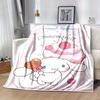 1pc, Sanrio Cinnamoroll Home Decor Flannel Blanket: Perfect Gift for Bedroom, Living Room, Travel, Camping, Car, Beach, Office Naps, Ideal Sofa Throw,
