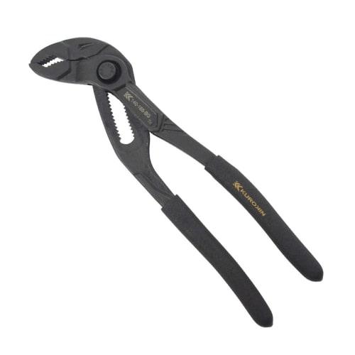 Fujiya Quick Water Pump Pliers, Black and Gold, 185mm Total Length, 30mm Opening, 140-185-BG