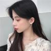 Корейский ретро простая девушка бабочка серьги-гвоздики дикие маленькие серьги для женщин модные ювелирные изделия серьги