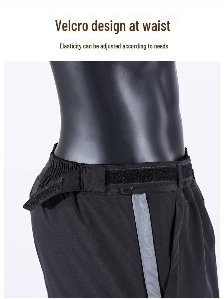 Мужские водонепроницаемые зимние хлопковые брюки с двойной молнией - быстросъемные, свободного кроя, с плюшевой подкладкой, теплые для улицы и рыбалки.