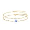 Unique Turkish Blue Eye Bracelet Vintage Adjustable Chain Bracelet Stainless Steel Bracelet  Unisex