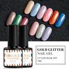 RBAN NAIL 7 мл 12 цветов УФ-светодиодный гель с золотыми блестками Soak-Off УФ-полуперманентный лак-лак