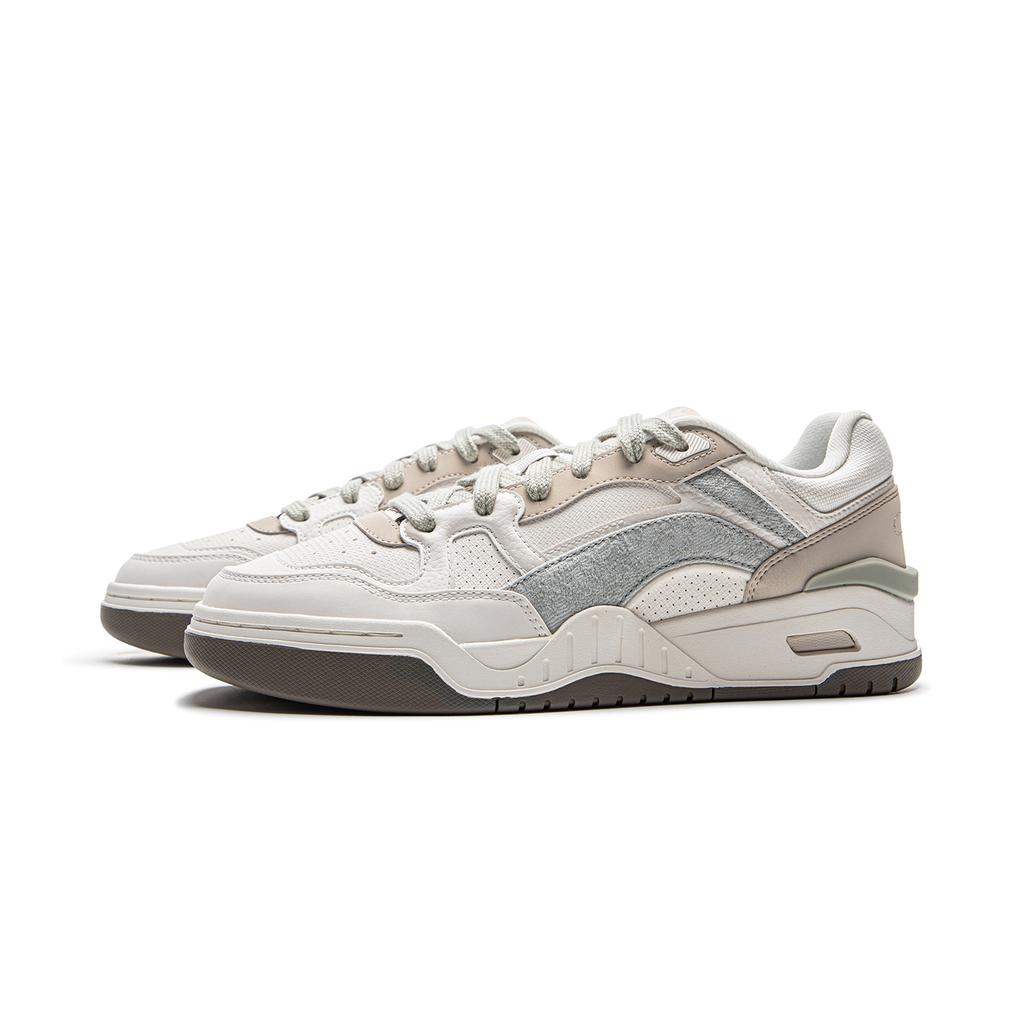 Li Ning Yue Bai 2.0 повседневные универсальные нескользящие амортизирующие дышащие низкие кроссовки для скейтбординга мужские кроссовки белые коричневые AGCU275-13
