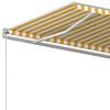Maison Exclusive - Auvent manuel rétractable 450x350 cm Jaune et blanc