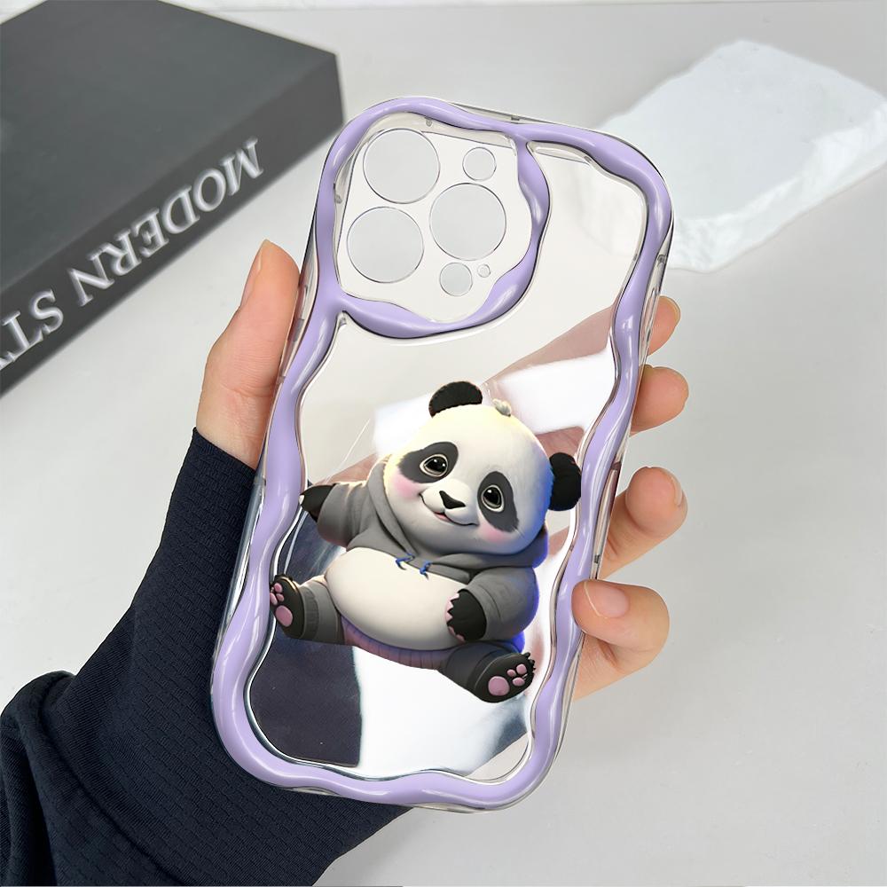 Cute Cartoon Pattern Cream Texture Casing Wavy Edge Soft Silicone Cover Phone Case for Huawei Honor Infinix Tecno iPhone