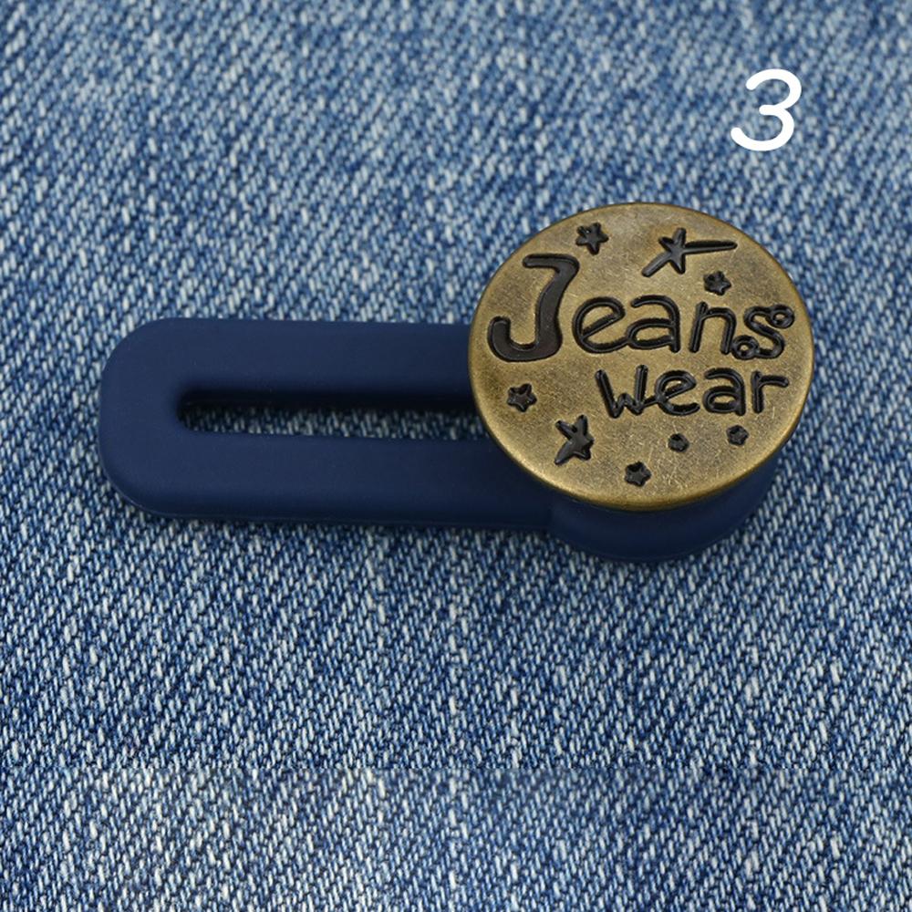 Letter Clothing Waist Fastener Jeans Extended Button Waistline Increase Retractable Buckle Buttons
