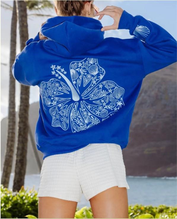 Popular European-Size Embroidered Drop Shoulder Hoodie