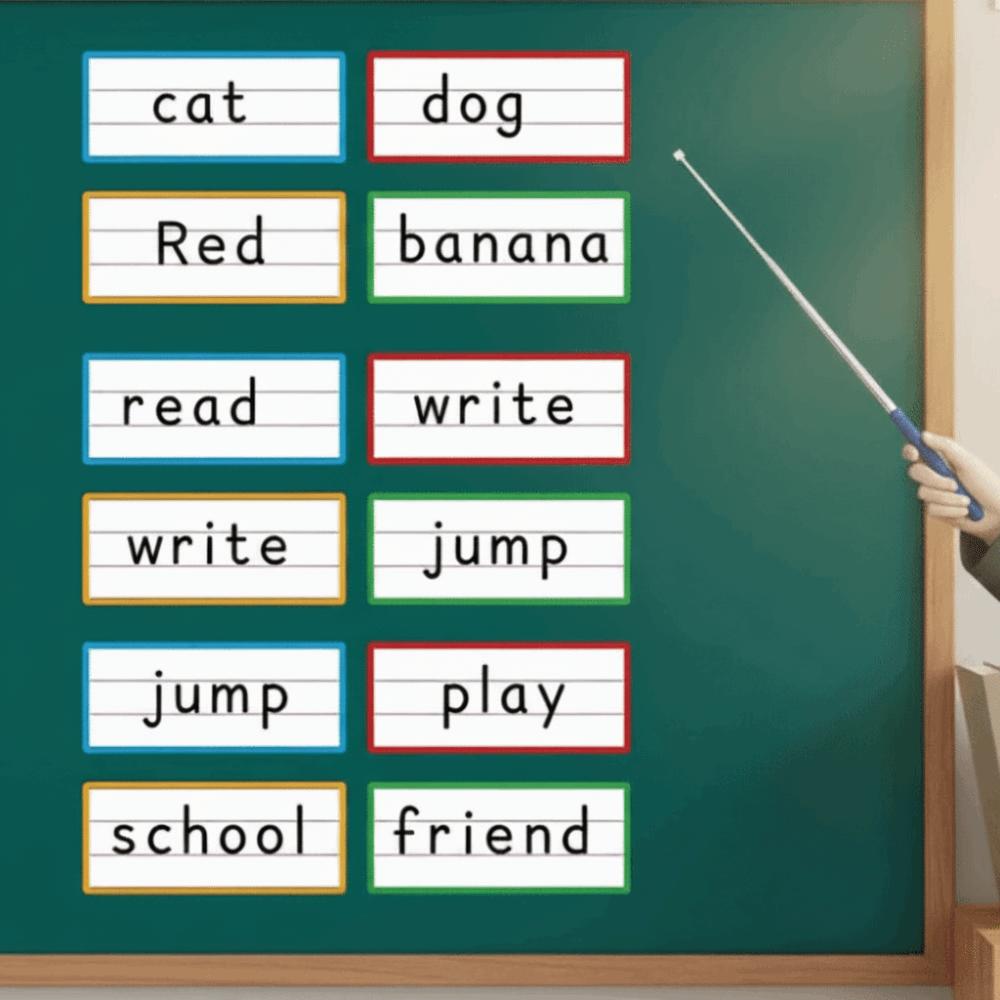 8pcs Compact Size Sentence Strips Magnetic Writing Magnets Word Cards Whiteboard Stickers School