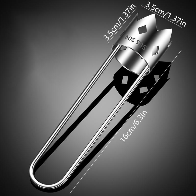 1pc Stainless Steel Fruit Corer, Red Bell Pepper Seed Remover, Vegetable & Fruit Core Cutter, Kitchen Gadget Tool for Easy Peeling & Slicing