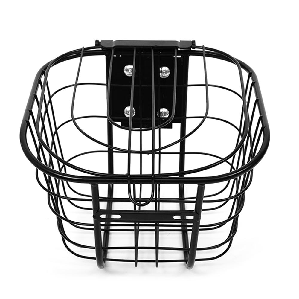 Корзина для электровелосипеда Держатель передней корзины для скутера Корзина для велосипеда из нержавеющей стали Передняя корзина для велосипеда