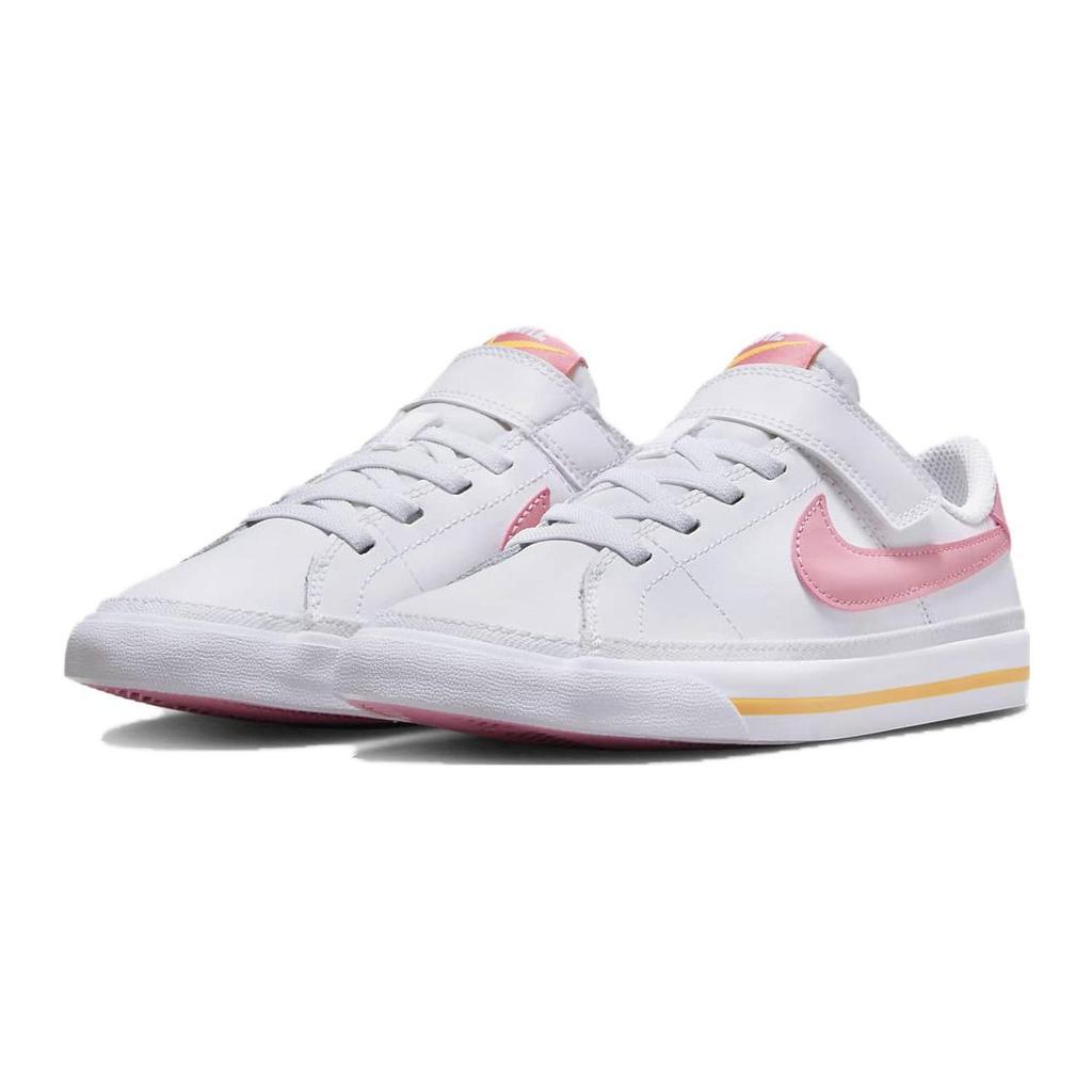 Nike Court Legacy PS Белые Кораллово-Оранжевые Детские Кроссовки Лазерно-Оранжевый Кораллово-Меловой DA5381-118