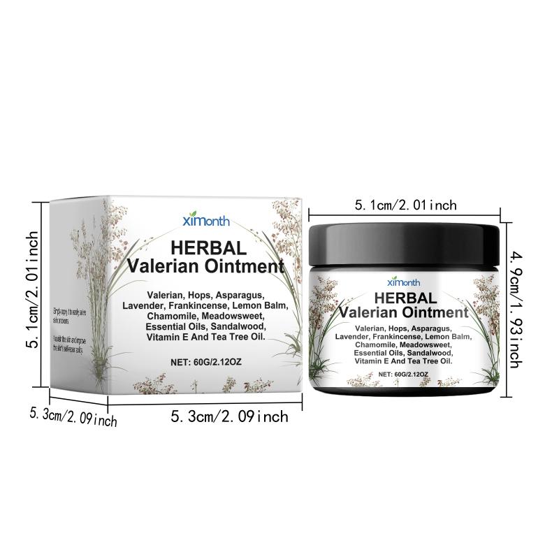 Valerian Ointment Herbal Organic Body Cream Nighttime Repair for Deep Sleep Massage Natural Skin Care