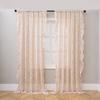 French Vintage Semi-Blackout Curtains Ruffled Living Room Bedroom