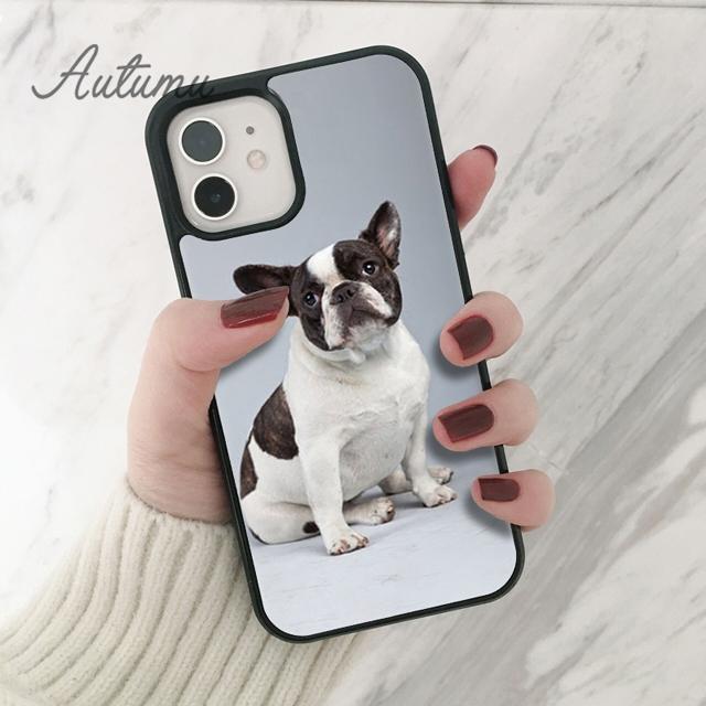 Чехол для телефона с французским бульдогом и собакой для iPhone 11, 12, 13, 14 Pro Max mini X XR XS SE 2020 6S 7 8 Plus, Samsung Galaxy S21 S22, чехол