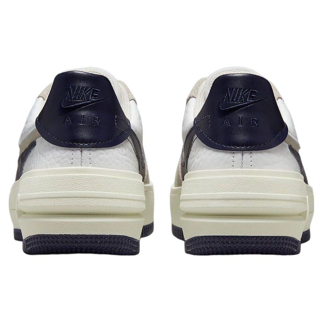 Nike Air Force 1 PLT.AF.ORM Summit Белые Темно-синие Женские Кроссовки Светло-Коричневый Кокосовое Молоко Черненый Синий FB8481-100