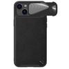 Чехол Nillkin CamShield S Leather для iPhone 14 - черный с крышкой камеры