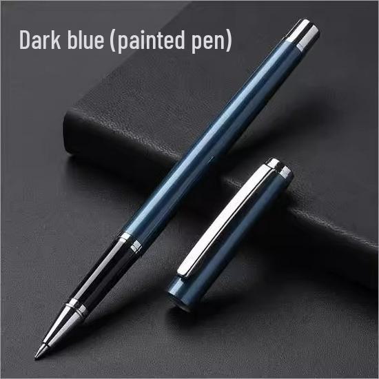 High-End Signature Gel Pen for Business: Elegant Metal Fountain Pen with Personalized Logo and Lettering for Men and Women