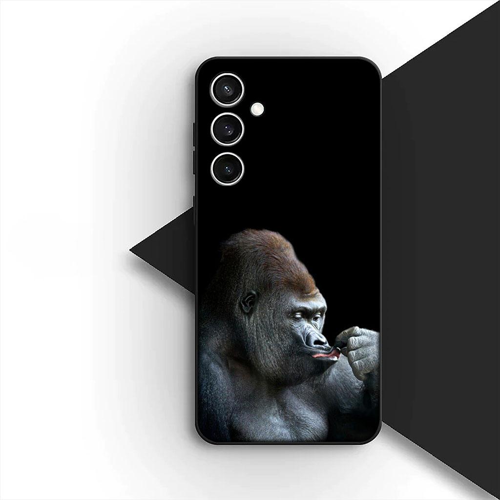 Casing Phone Cover for Samsung Galaxy S25 S24 S23 FE Ultra Plus S7 Edge S25+ S23+ A56 5G Case  Monkey Gorilla Ape Baby Animal