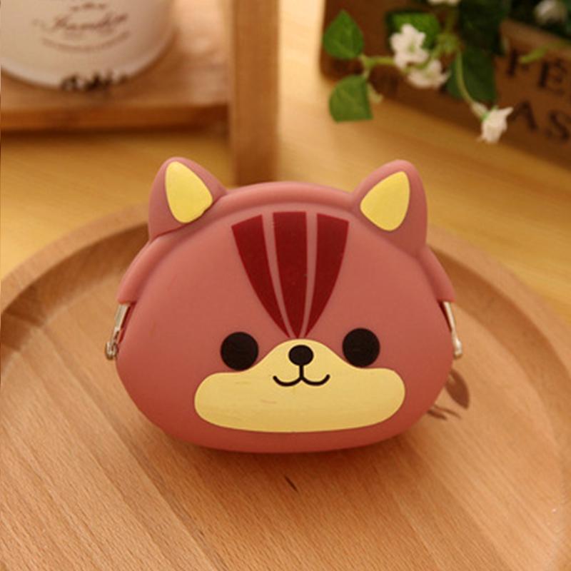 Силиконовый кошелек для монет, милый поросенок, кошка, лягушка, желтая утка, панда, сова, собака, кошелек, детский женский мини-сумка