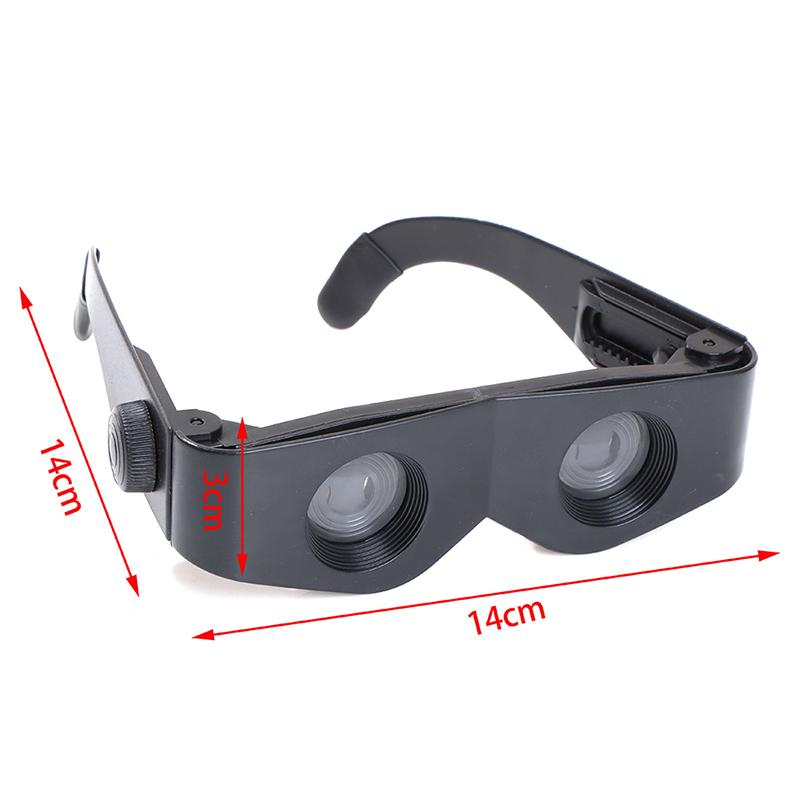 Portable Glasses Style Telescope Magnifier Binoculars For Fishing Hiking Concert
