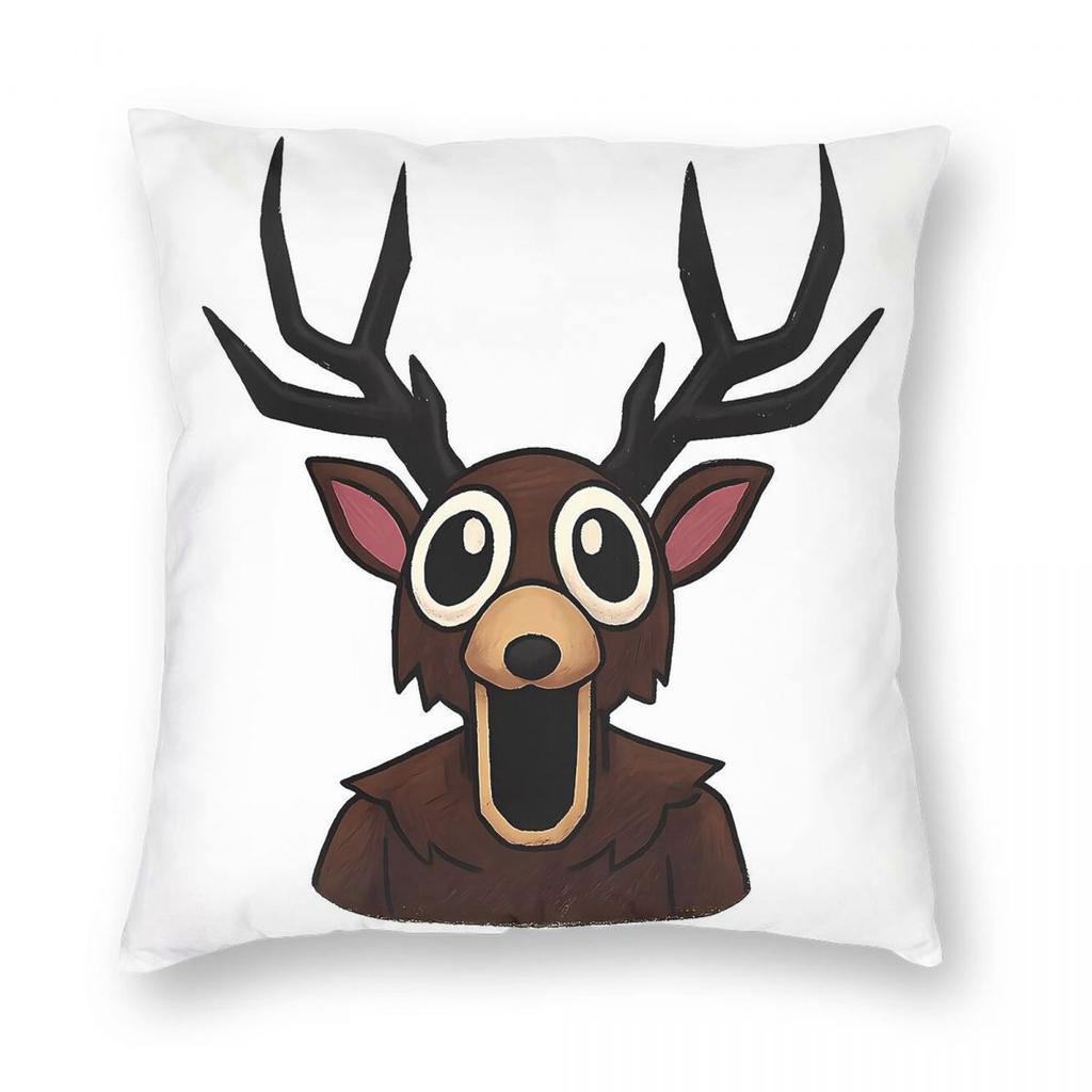 Terrifying Deer 99 Nights In The Forest Square Pillowcase Polyester Linen Velvet Pattern Zip Throw Pillow Case Bed Cushion Cover