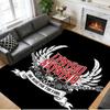 Anti‑Slip Crystal Velvet Floor Rug, Lynyrd Skynyrd Design Carpet for Indoor Living Bedroom Home Decoration