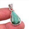 Natural Malachite Gemstone Handmade 925 Solid Sterling Silver Pendant 1.5'' E7f64