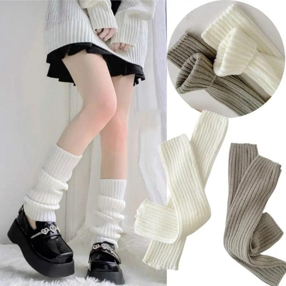 Cold Proof Long Socks Crochet Foot Warmer Sock Fashion Leg Warmers Autumn Winter