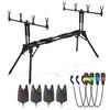Fishing Tackle Set Adjustable Fishing Pole Stand with Fishing Bite Alarms and Fishing Bait Swinger