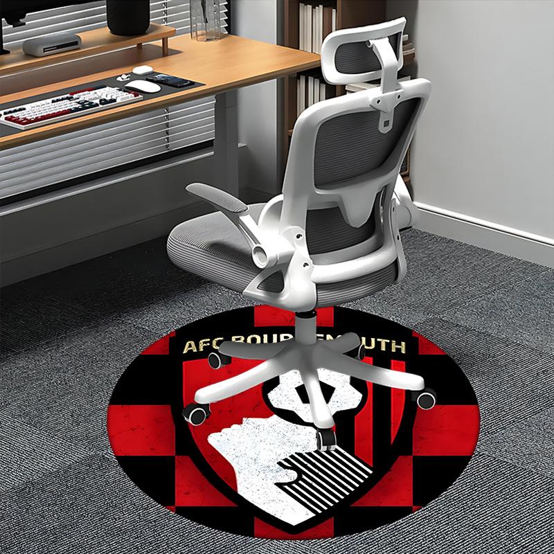 AFC Bournemouth,Soccer Badge Chair mat Round Rug Office carpet,Non slip, Suitable for Living Rooms, Bedrooms Decor1205050a