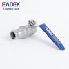 Ling Teng 2PC Quick Connect 304 Stainless Steel Ball Valve with Type 316 Internal Thread for Water Pipe Switch